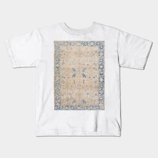 Beige and blue Persian rug Kids T-Shirt